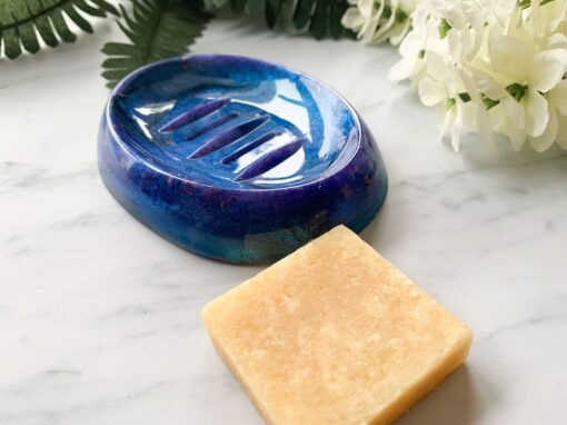 Soap Dish handmade by Jen Lashua Sapphire Blue