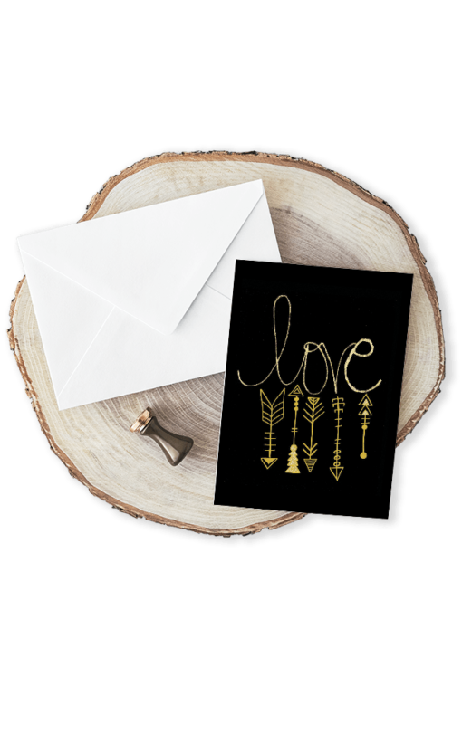 Greeting Card - Boho Love by Jen Lashua