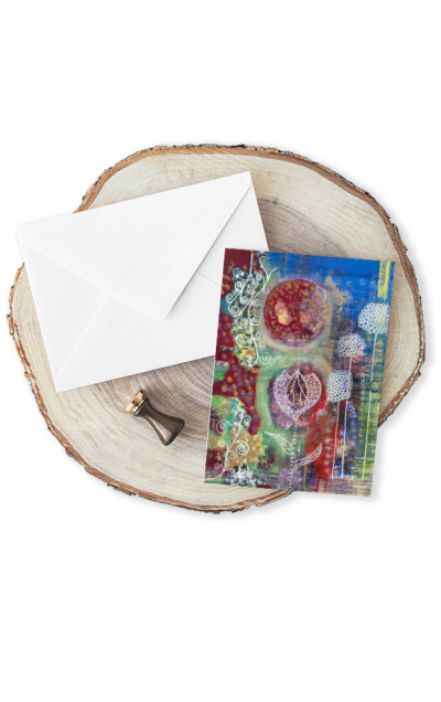 Greeting Card - Harvest Moon by Jen Lashua