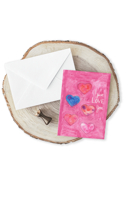 Greeting Card - I Just Love You by Jen Lashua