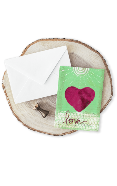Greeting Card - Love Shine by Jen Lashua